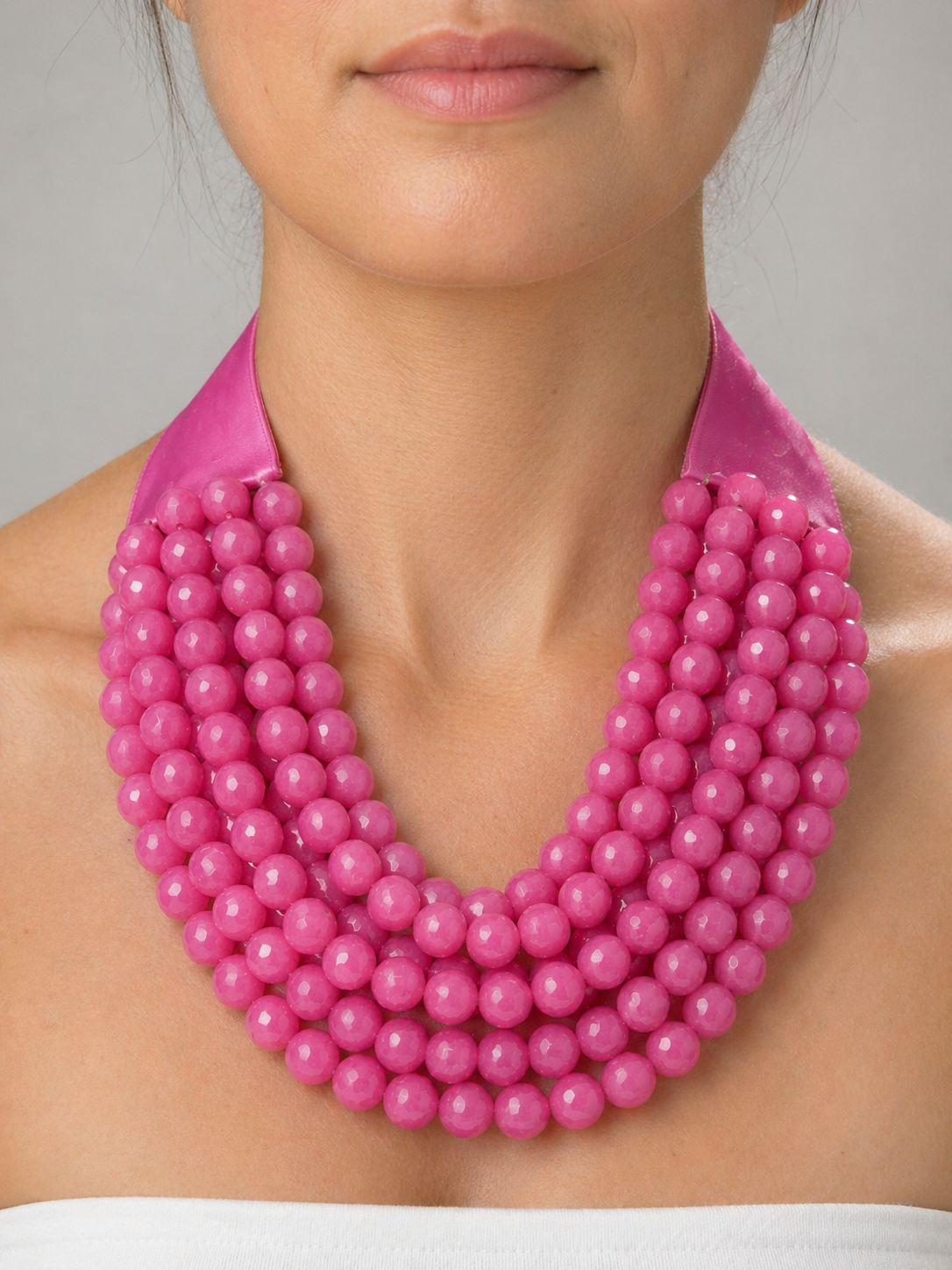 Magnetic Beaded Layered Necklace