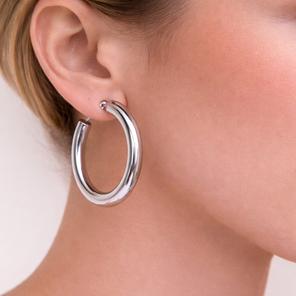 Zenzii Metal Hoops Shiny Finish