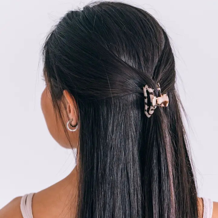 Open Hair Clip | Tiny | Blonde Tortoise