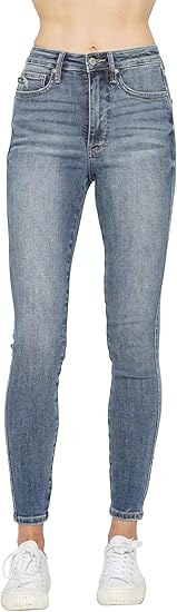 Judy Blue Tummy Control Contrast Skinny Jeans