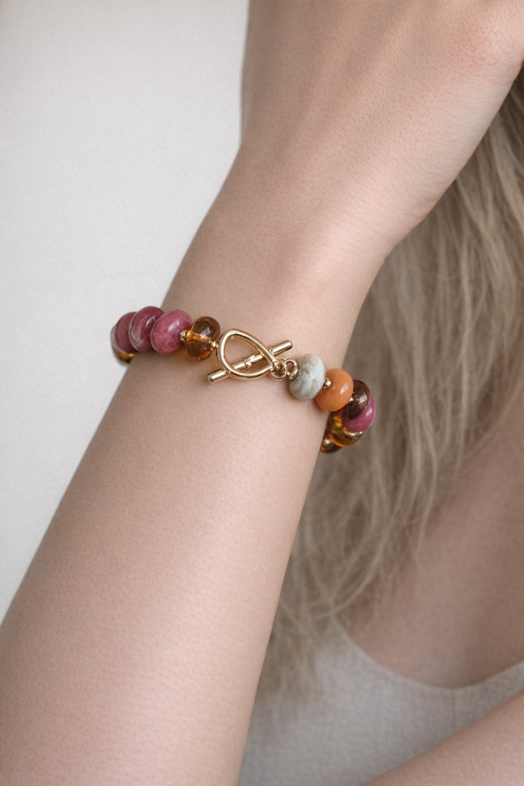 Stretch Toggle Beaded Bracelet