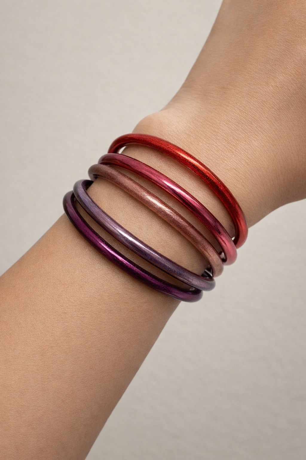 Budha Girl Be Mine All Weather Bangles® (Set of 4) - Serenity Prayer