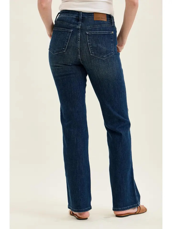 Judy Blue Mid Rise Straight Tummy Control Classic