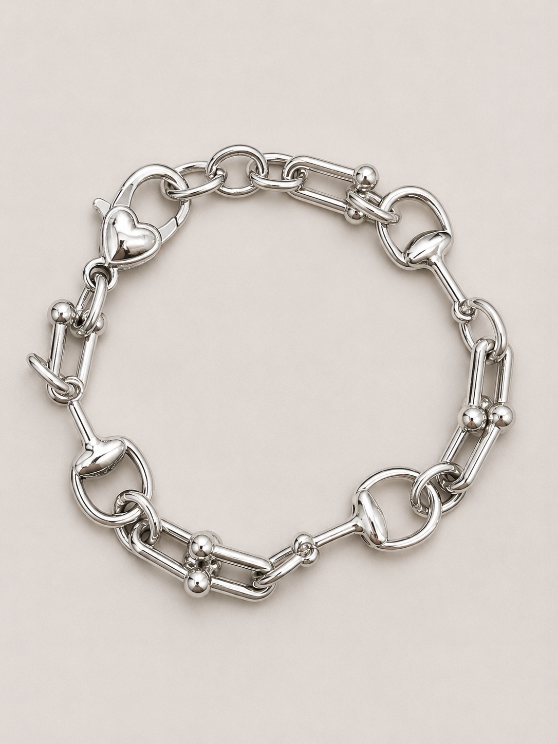Silver Bit Chain Bracelet