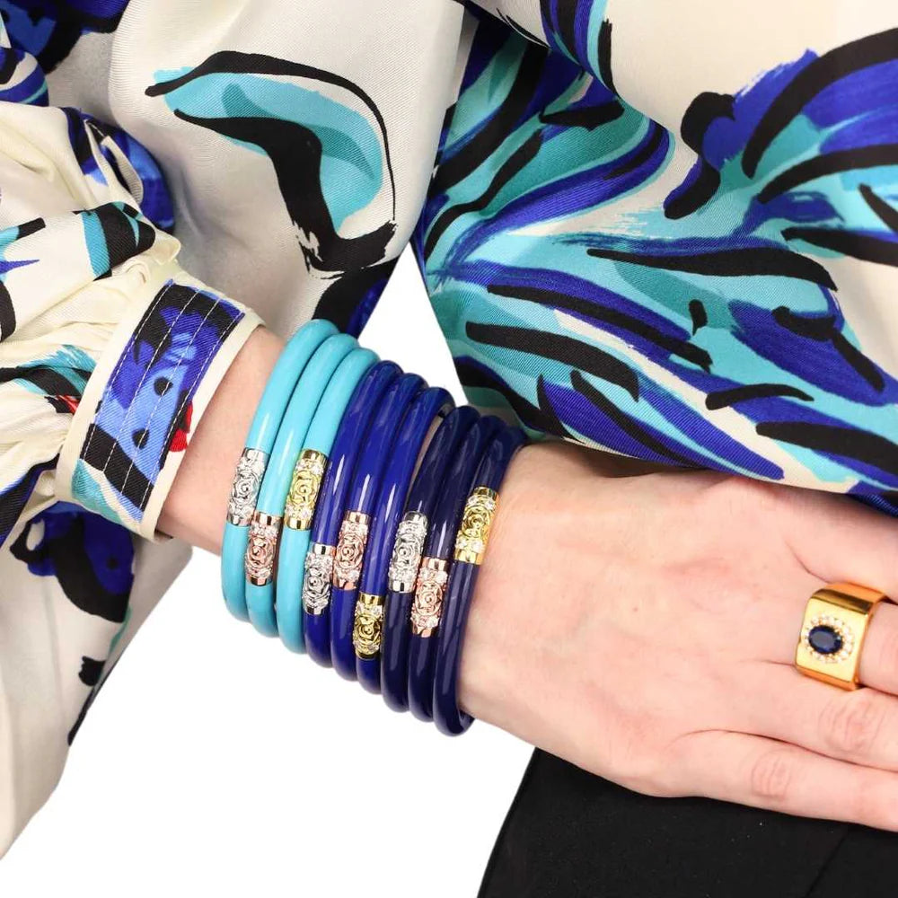 Budha Girl Three Kings All Weather Bangles® (AWB®) - Lapis