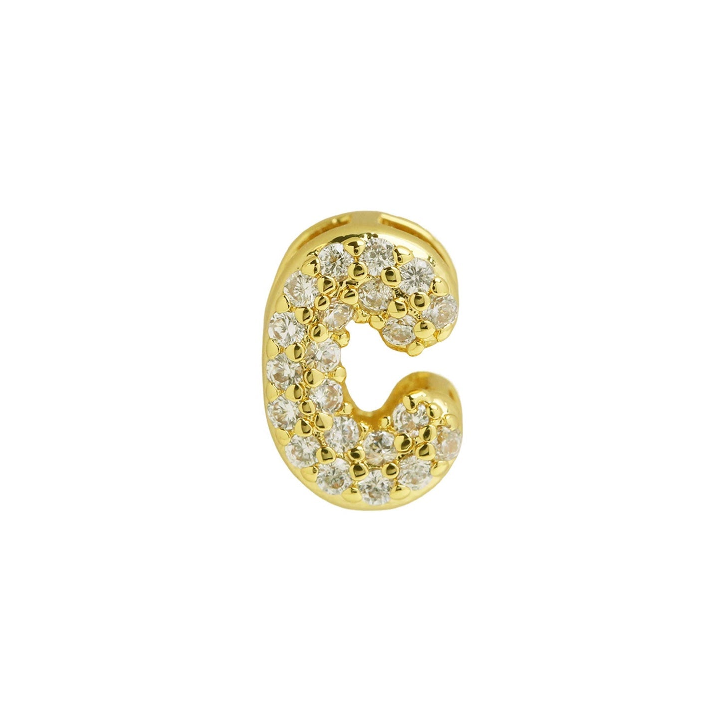 Bling Small Necklace Initial Charm
