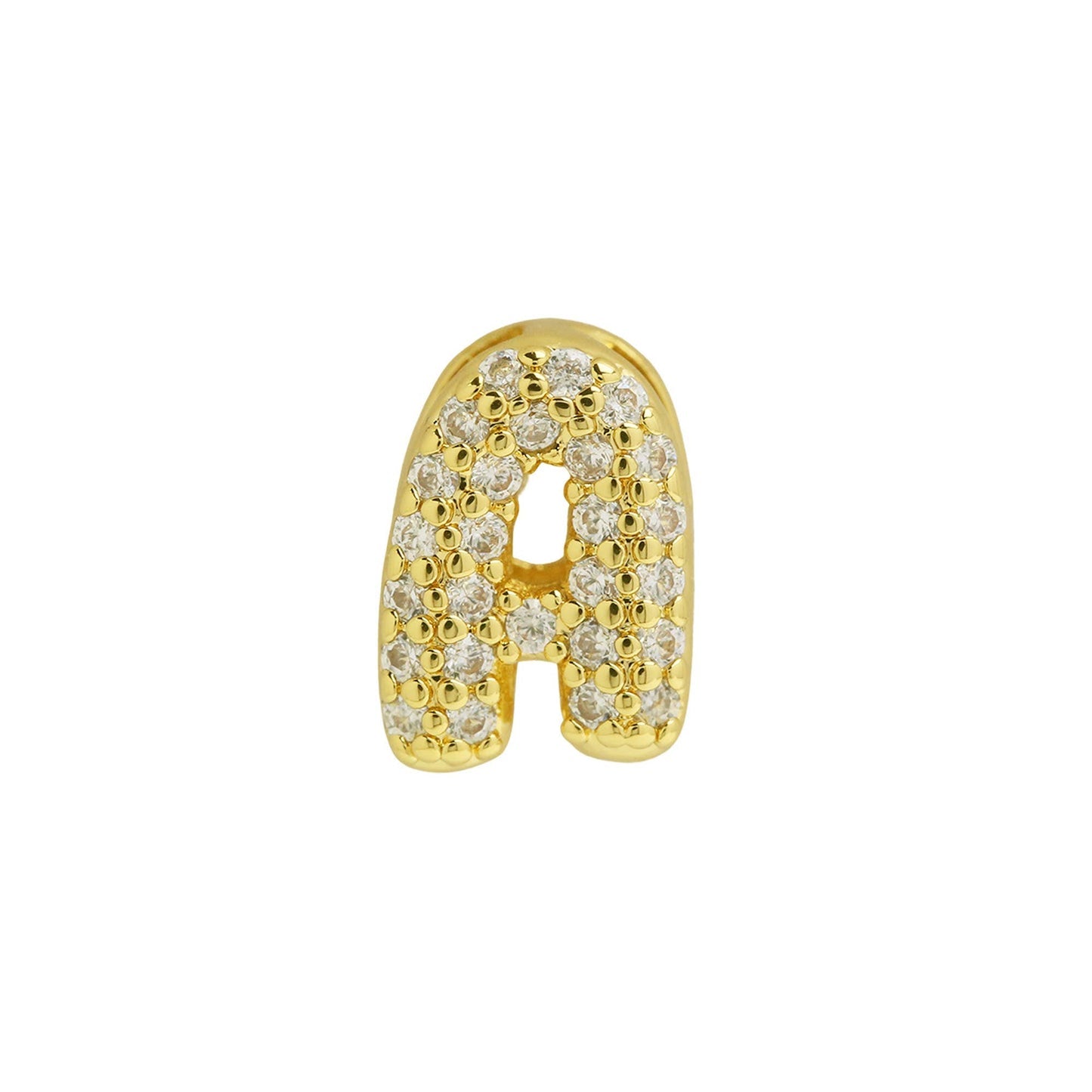 Bling Small Necklace Initial Charm