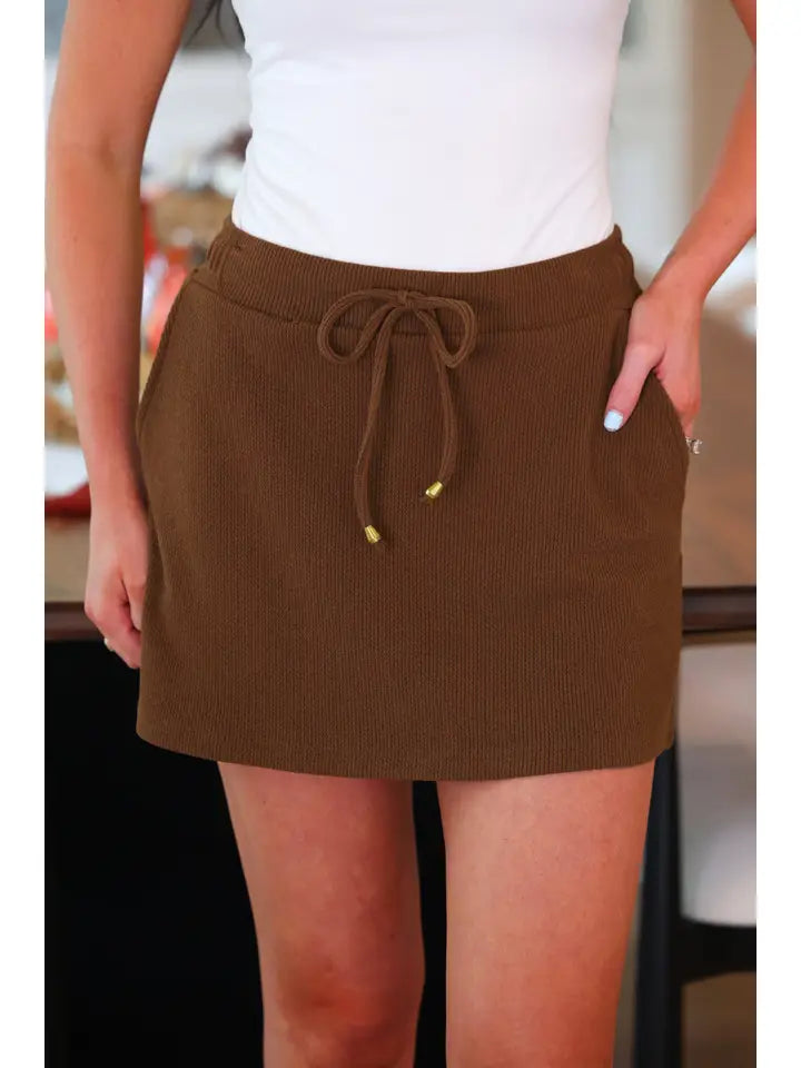 Well Loved Ribbed Skort