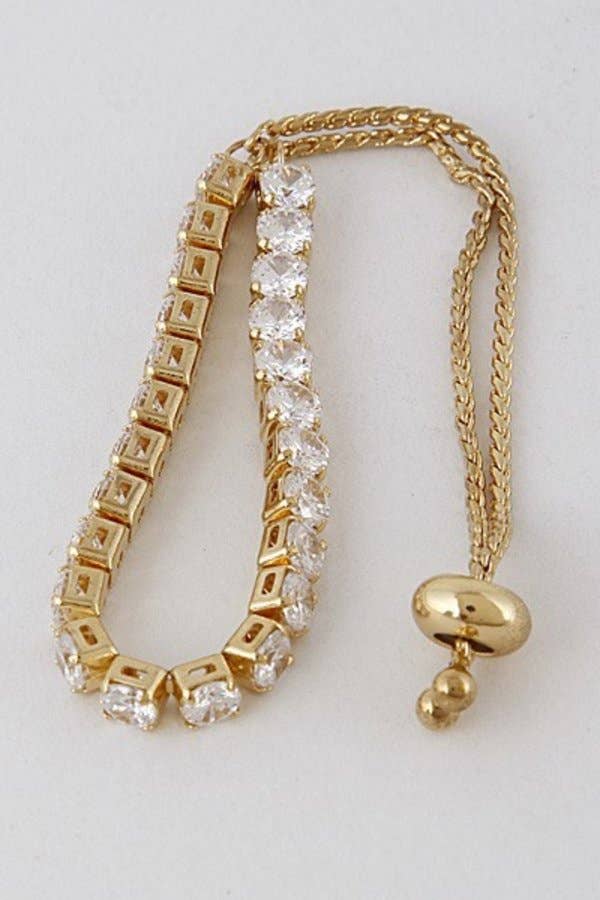 Charming Rhinestones Adjustable Bracelet