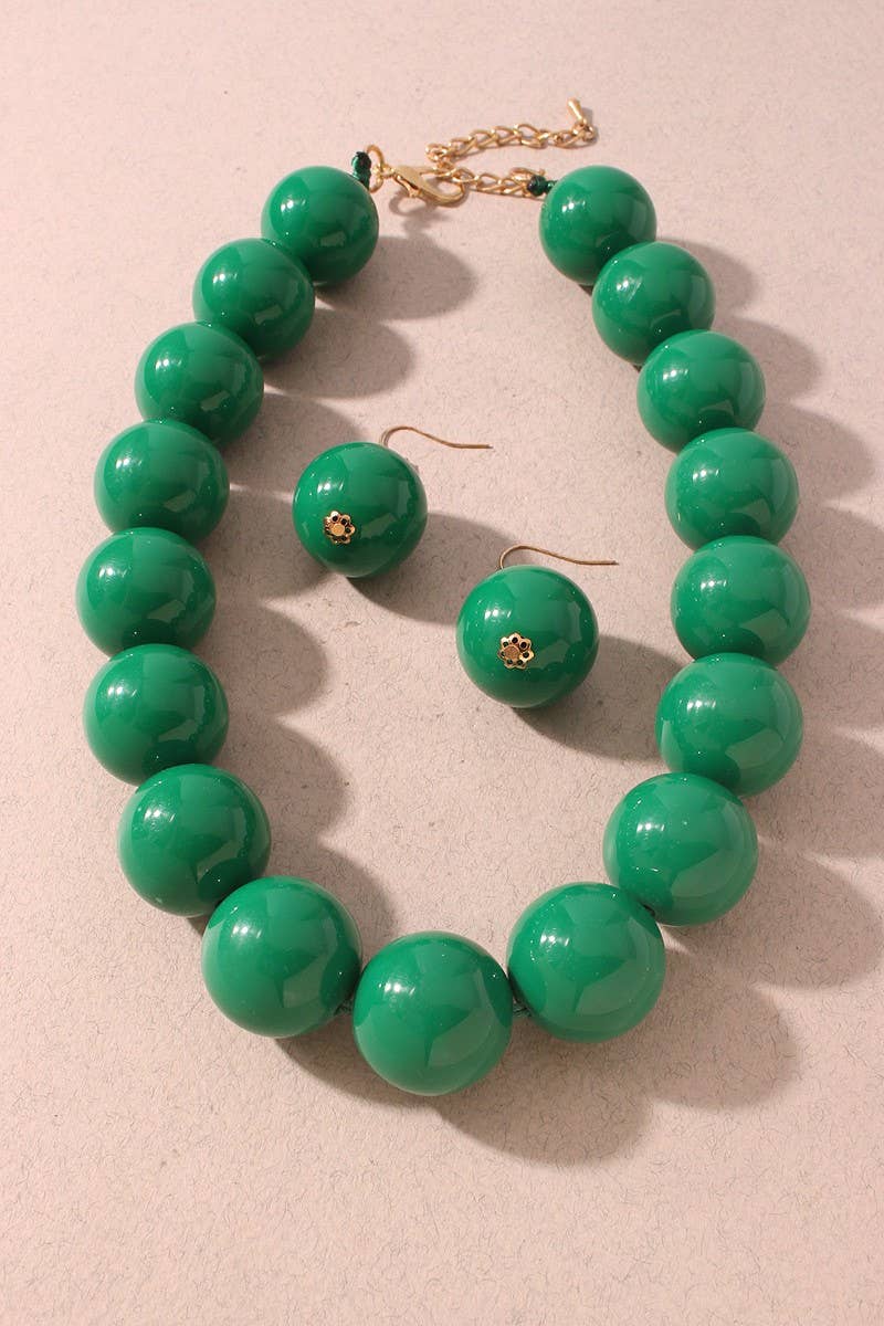 Bold Chunky Bead Choker Necklace