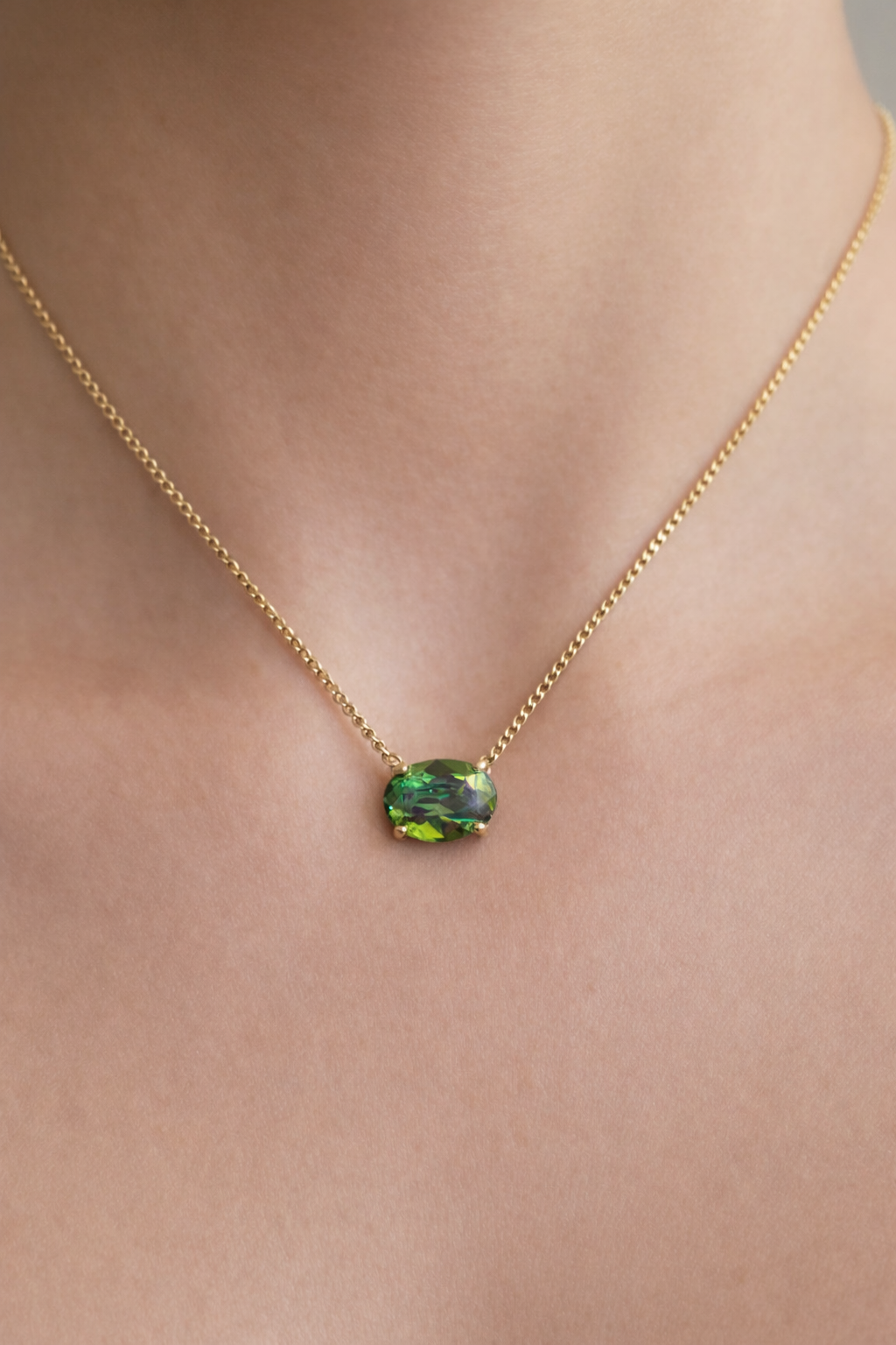Tova Iza Necklace - Peridot Lemon