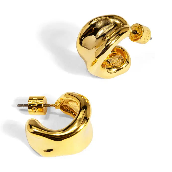 Molten Dome Hoop Earring