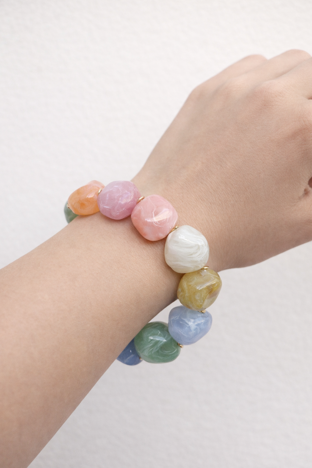 Resin Stone Stretch Bracelet