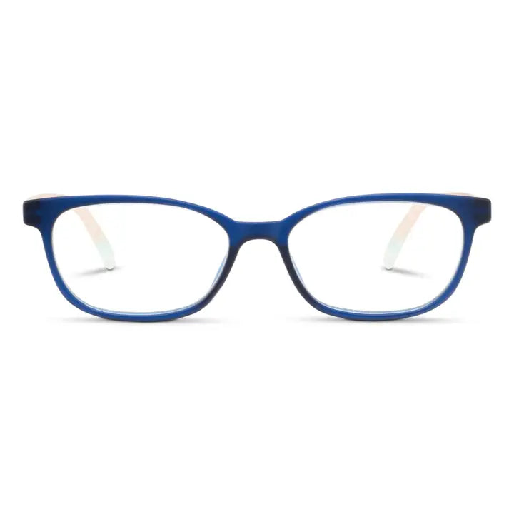 Peepers Beach Read Blue Light Glasses - Navy/Summer Stripe