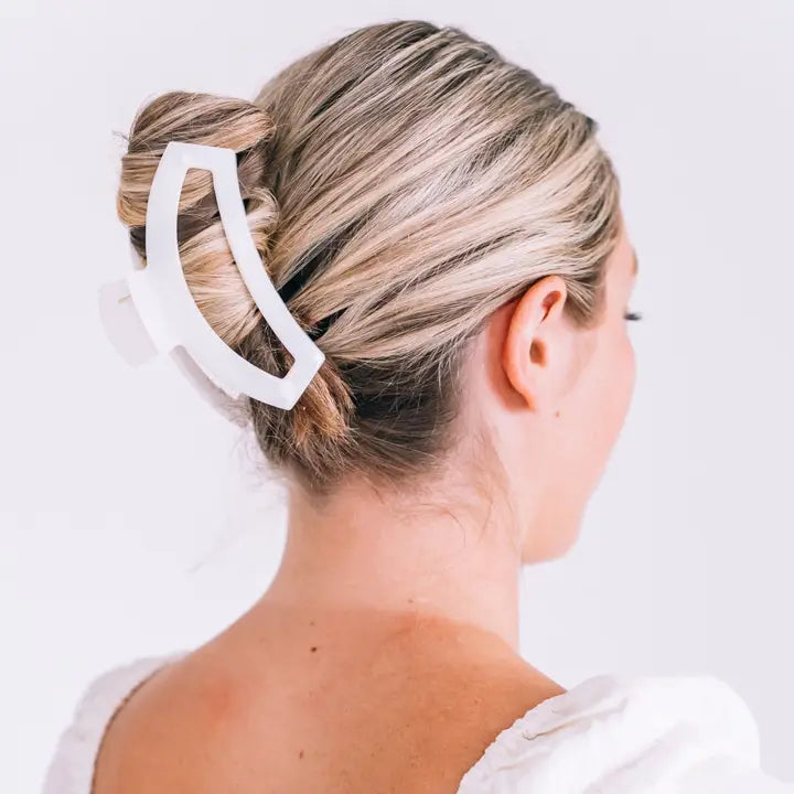 Open Hair Clip | Large | Coconut White