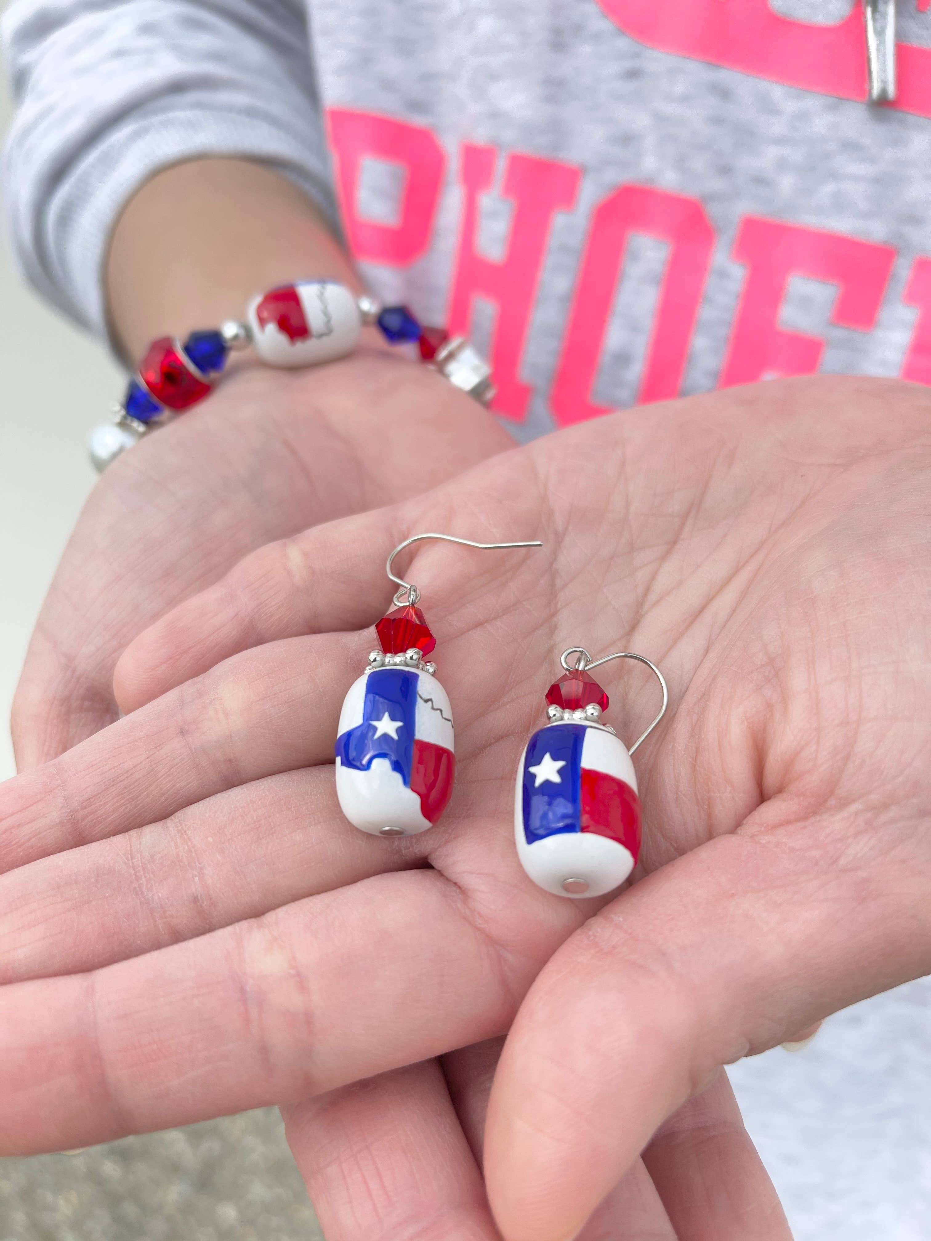 Texas Map Bracelet & Earrings