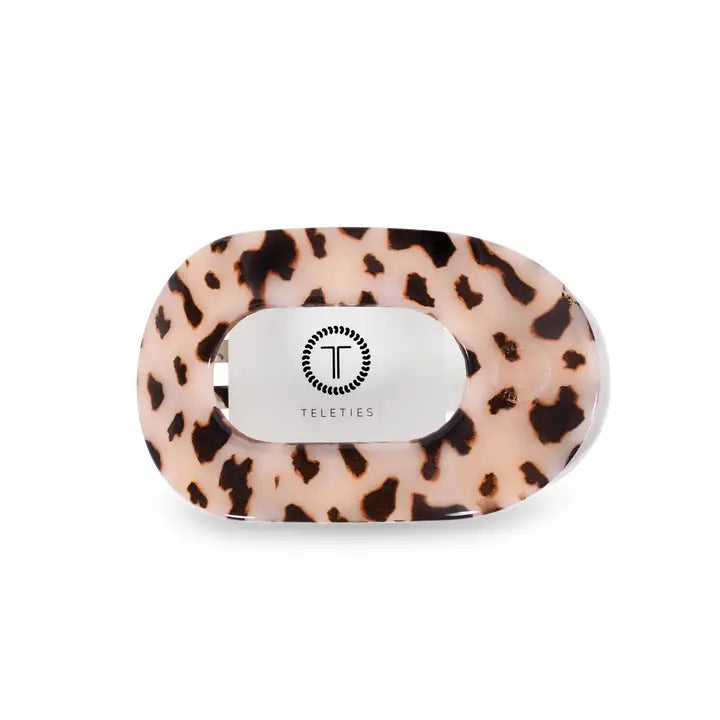 Round Flat Hair Clip | Medium | Blonde Tortoise