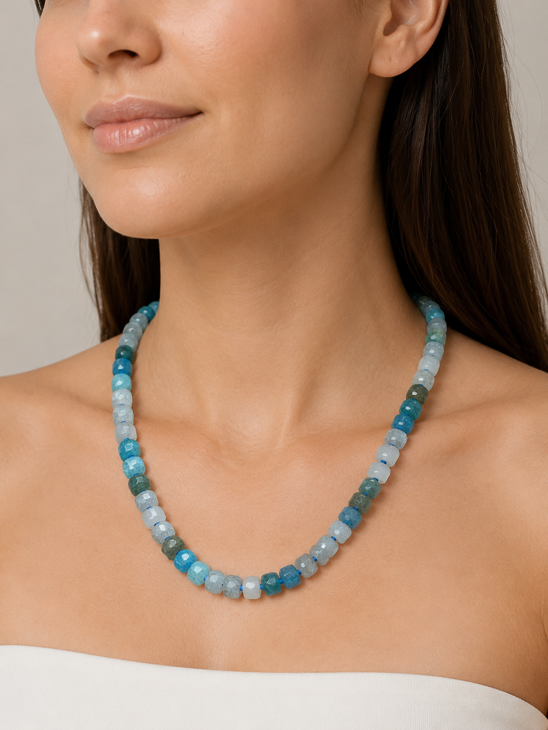 The Blues Beaded Necklace