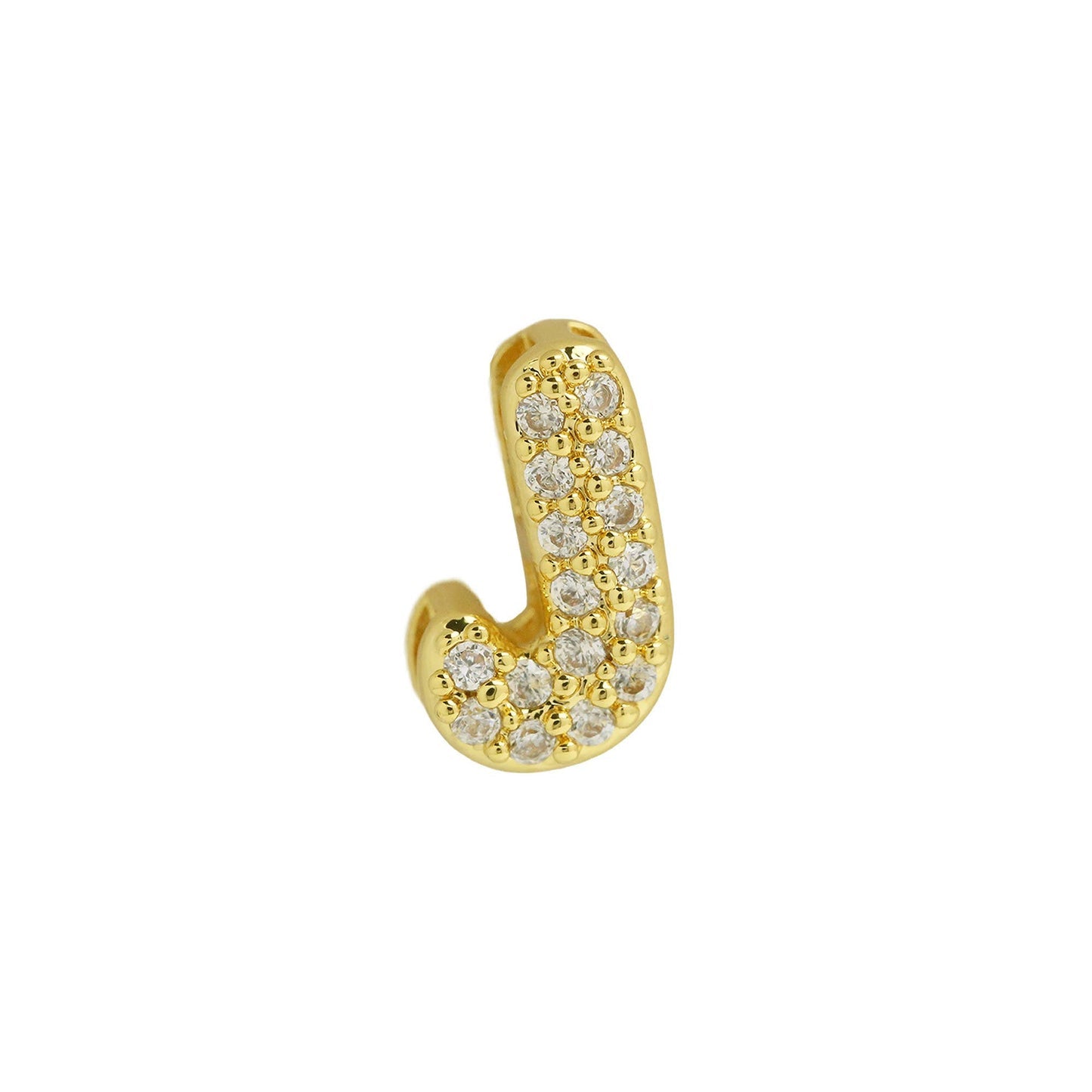 Bling Small Necklace Initial Charm