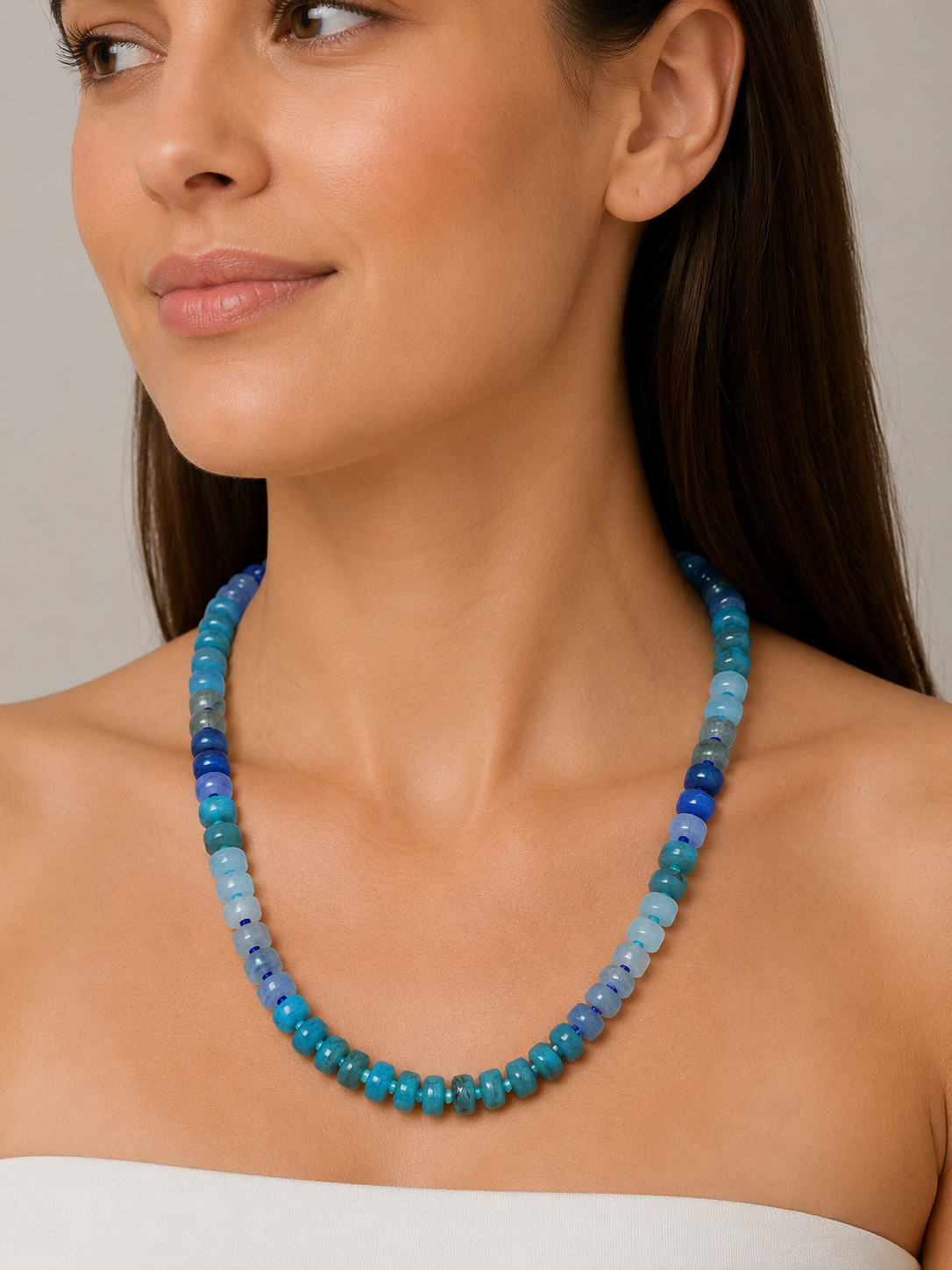 The Blues Beaded Necklace