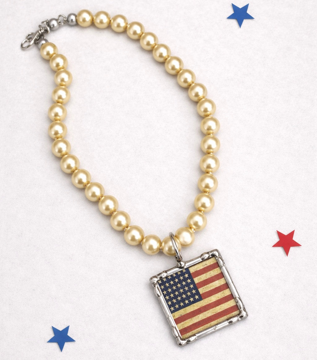 Flag Frame Necklace