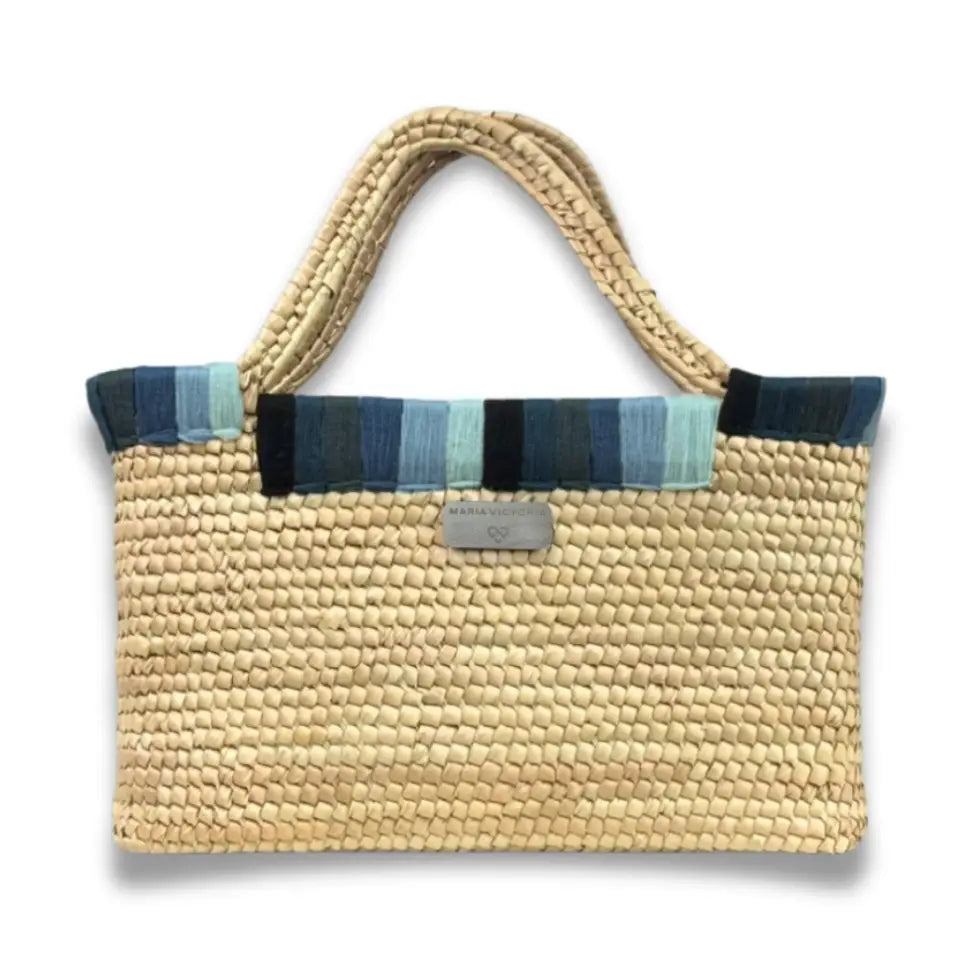Handwoven Natural Palm Fiber Palma Nina Gradient Bag