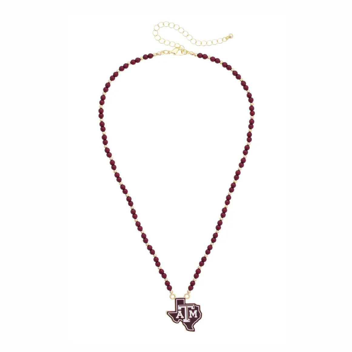 Canvas Texas A&M Aggies Beaded Spirit Necklace