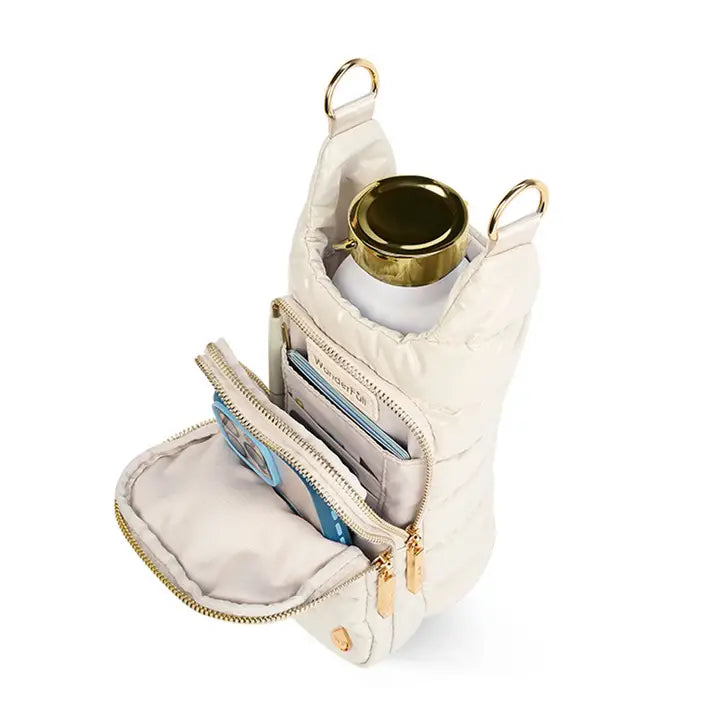 WanderFull Hydrobag - Ivory Glossy with Solid Vegan Trimmed Strap — view 4