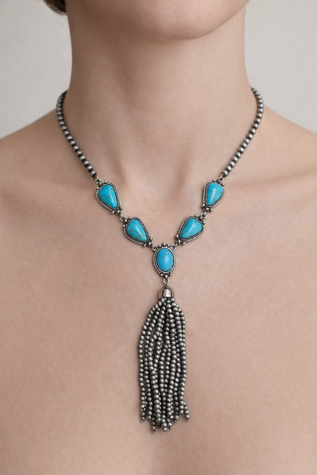 Navajo Pearl Turquoise Long Necklace