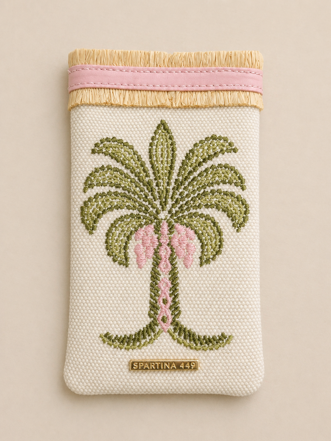 Spartina Castillo Green Palms Sunglass Case