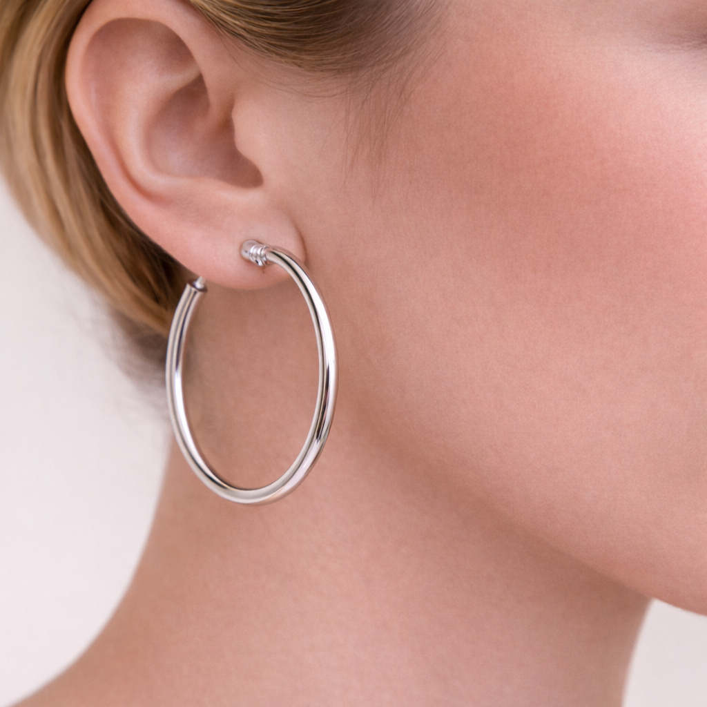 Zenzii Large Metal Hoops