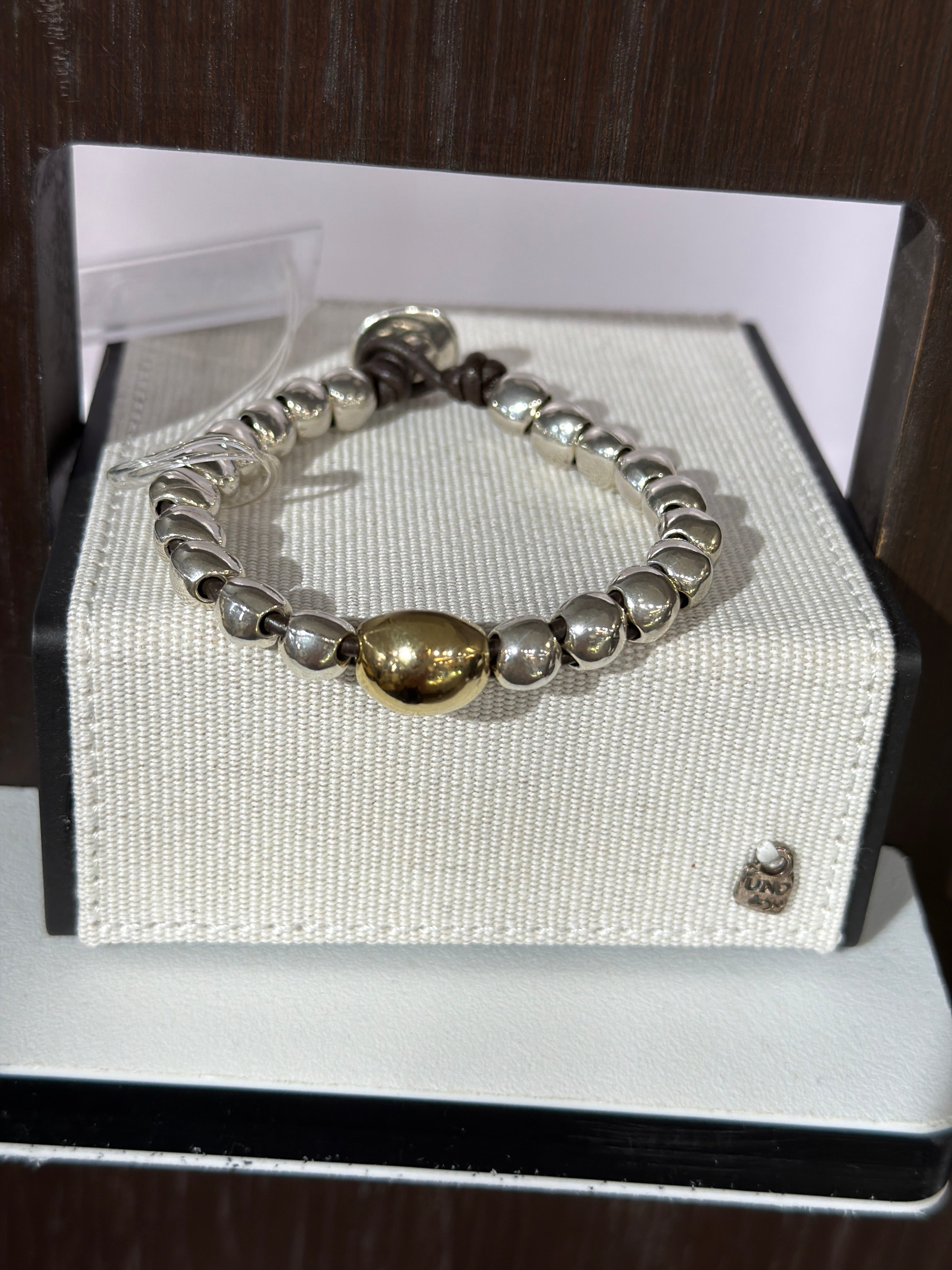 Uno de 50 Ser Intrepida Sterling Silver & Gold-Plated Beaded Bracelet