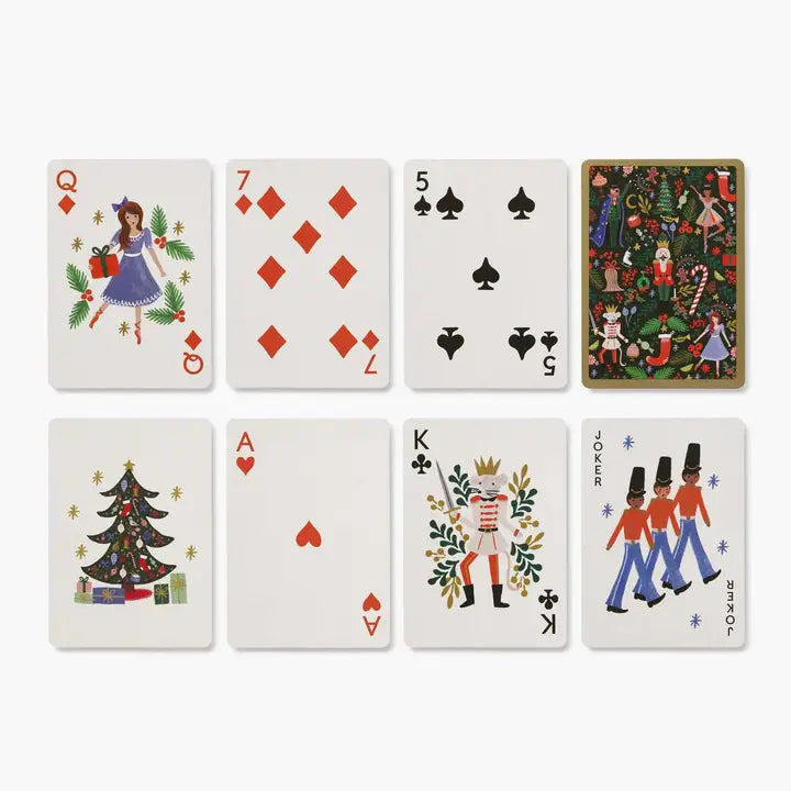 Holly Jolly Nutcracker Playing Card Set