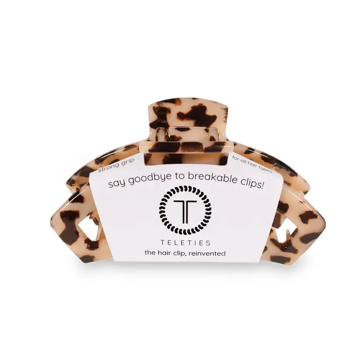 Open Hair Clip | Small | Blonde Tortoise