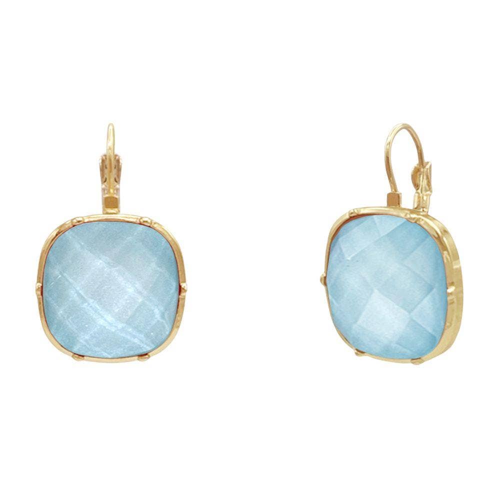 Color Stone Dangle Earring