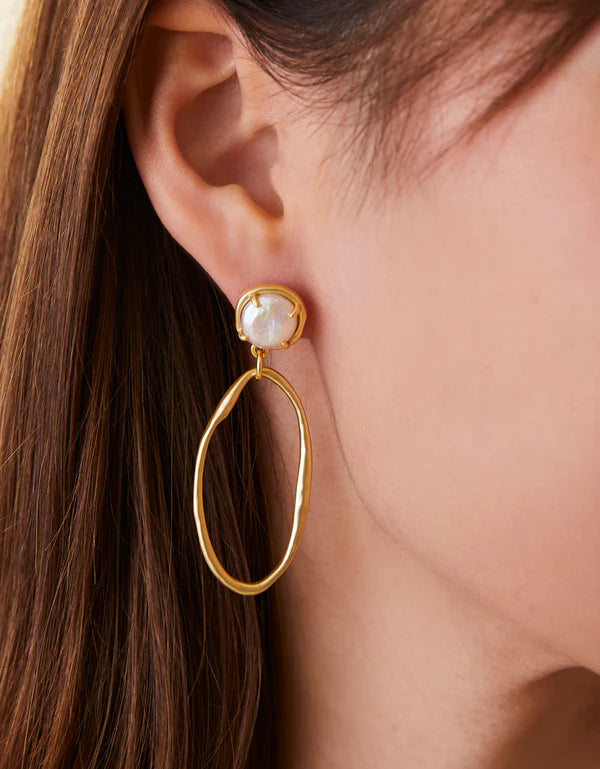 Spartina River Club Earrings Pearl