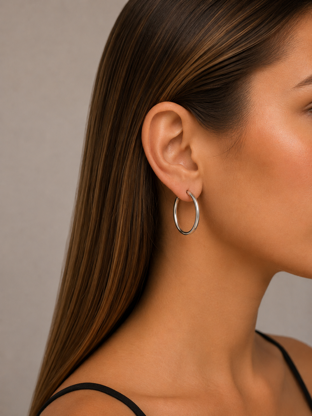 Silver Hoop Earrings