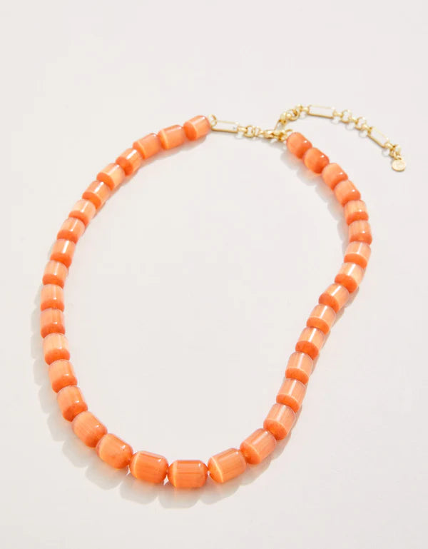 Spartina Mystic Stone Necklace 17" Optic Peach