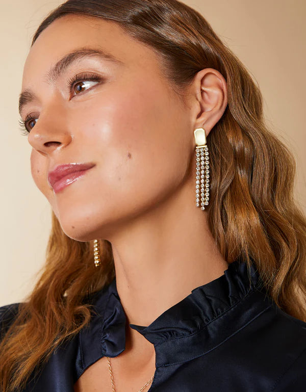 Spartina Mill Creek Earrings Crystal