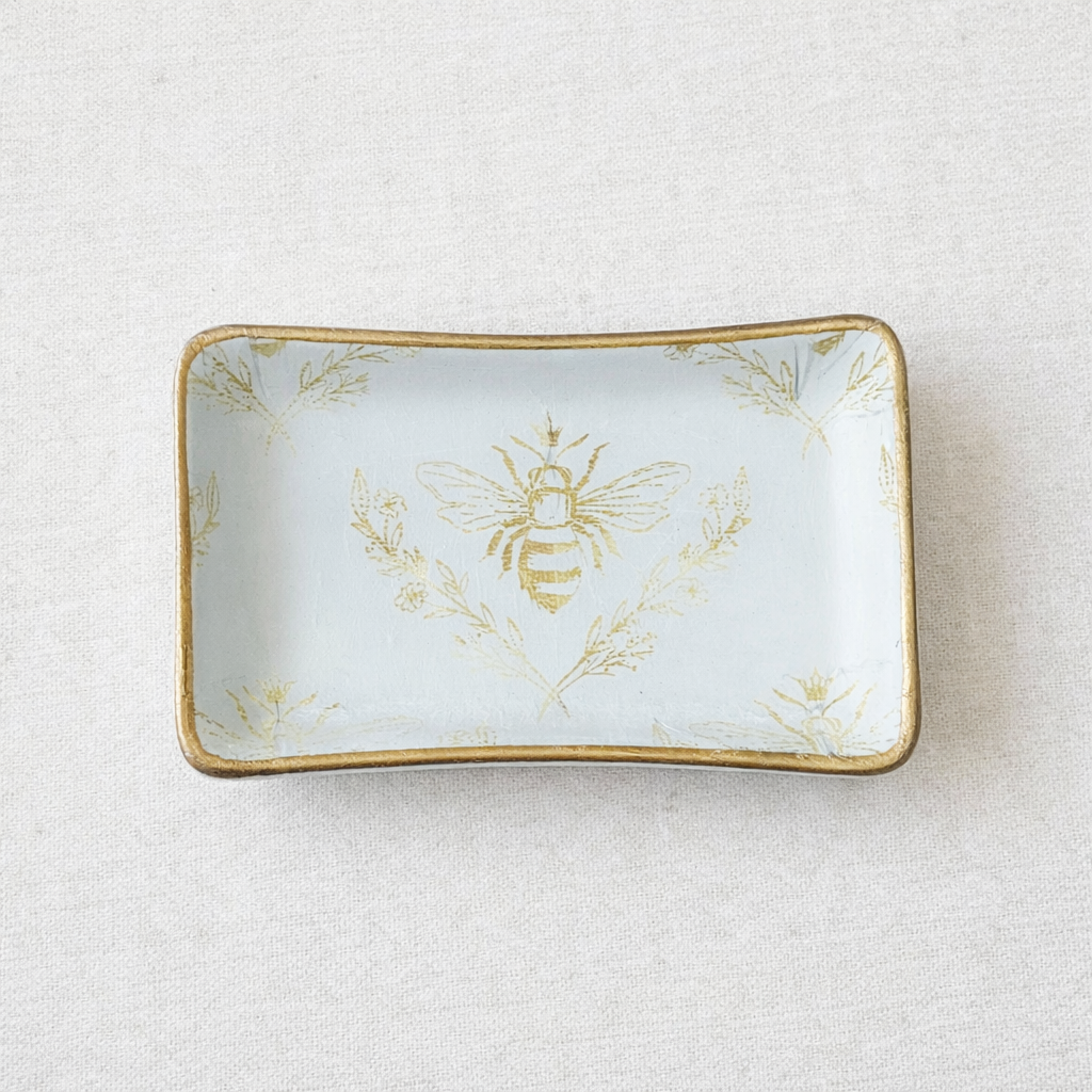 Ceramic Jewelry Tray - Bee with Crown
