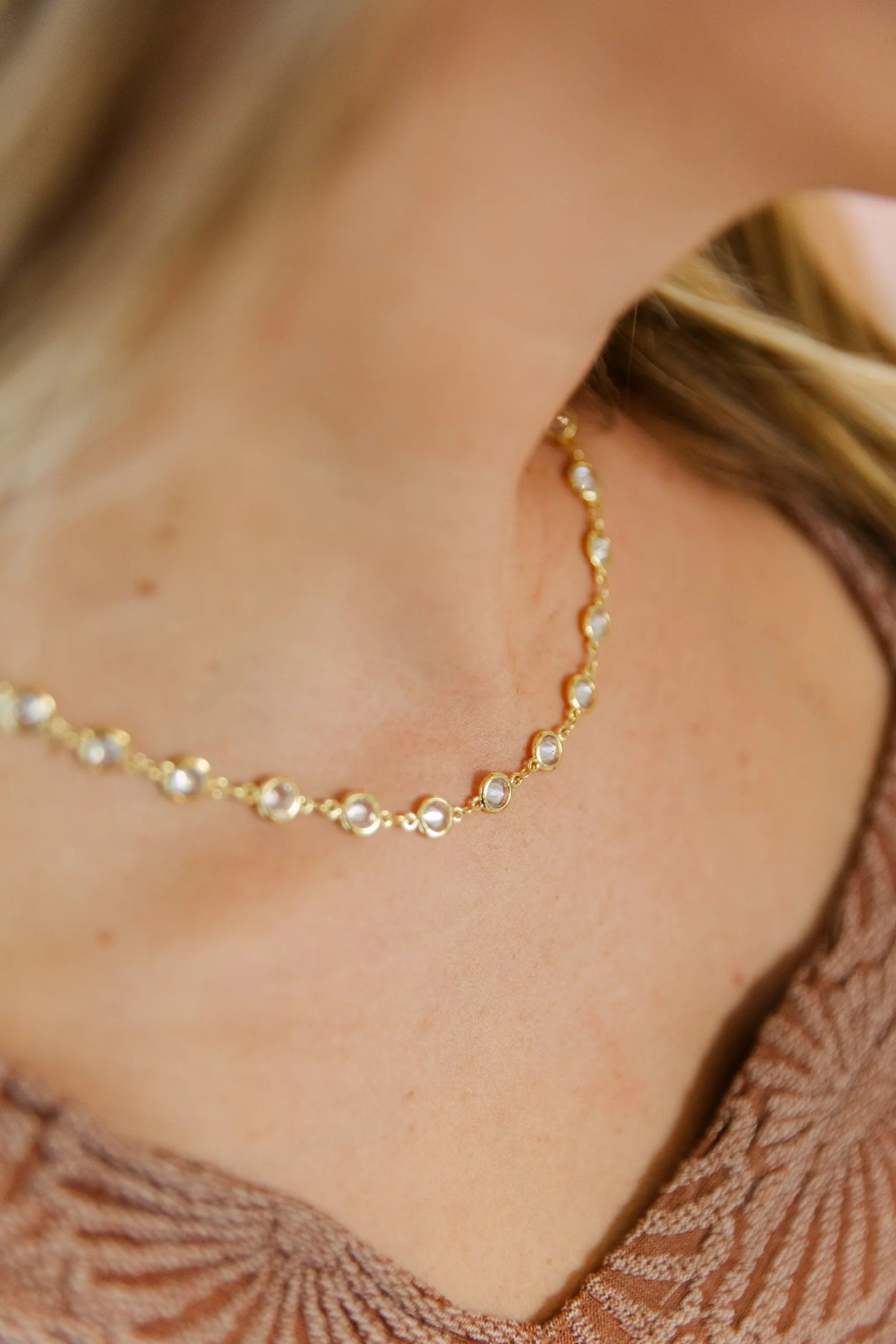 Taylor Shaye CZ Small Round Layering Chain