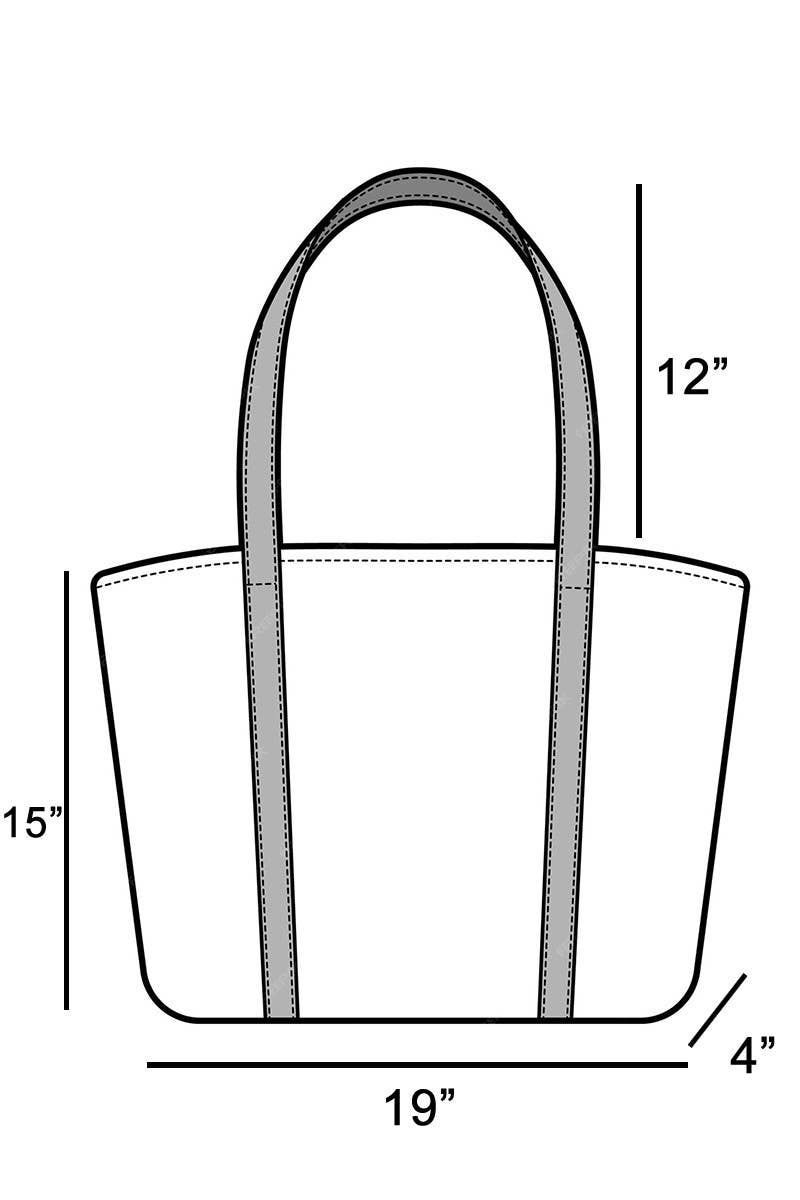 Braided Long Handle Tote Bag