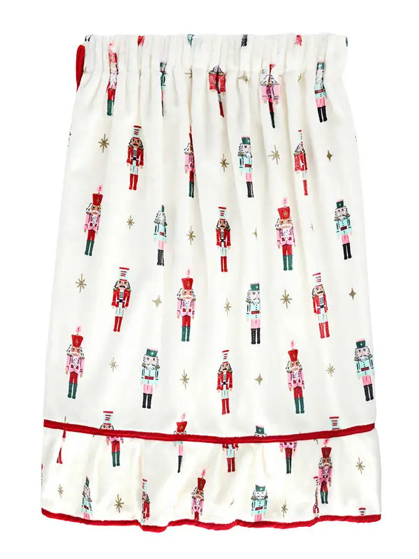 Plush Spa Wrap - Ivory + Nutcrackers
