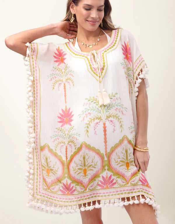 Spartina Beach Kaftan Castillo Floral Palms