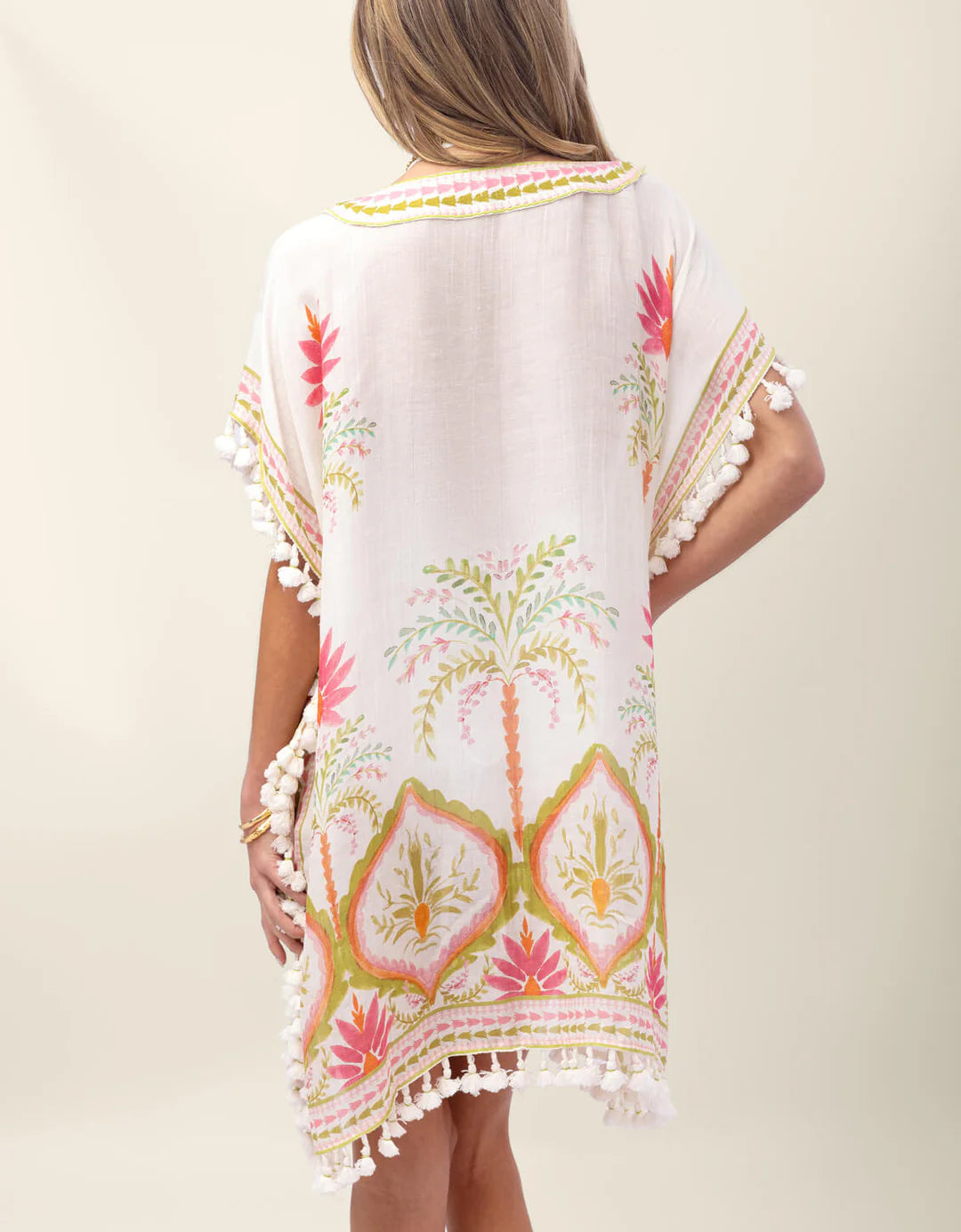 Spartina Beach Kaftan Castillo Floral Palms