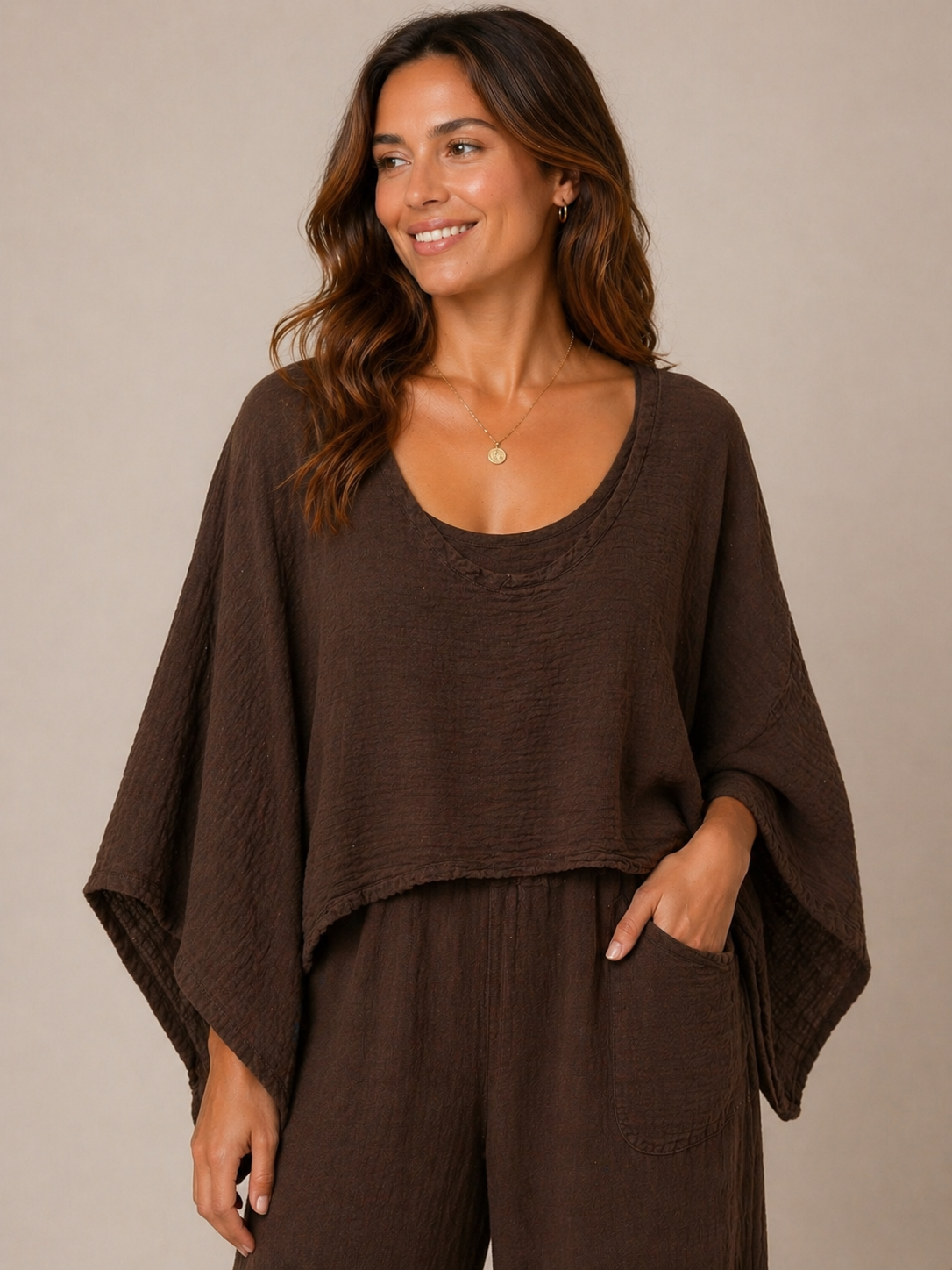 Oh My Gauze Havana Expresso Gauze Top