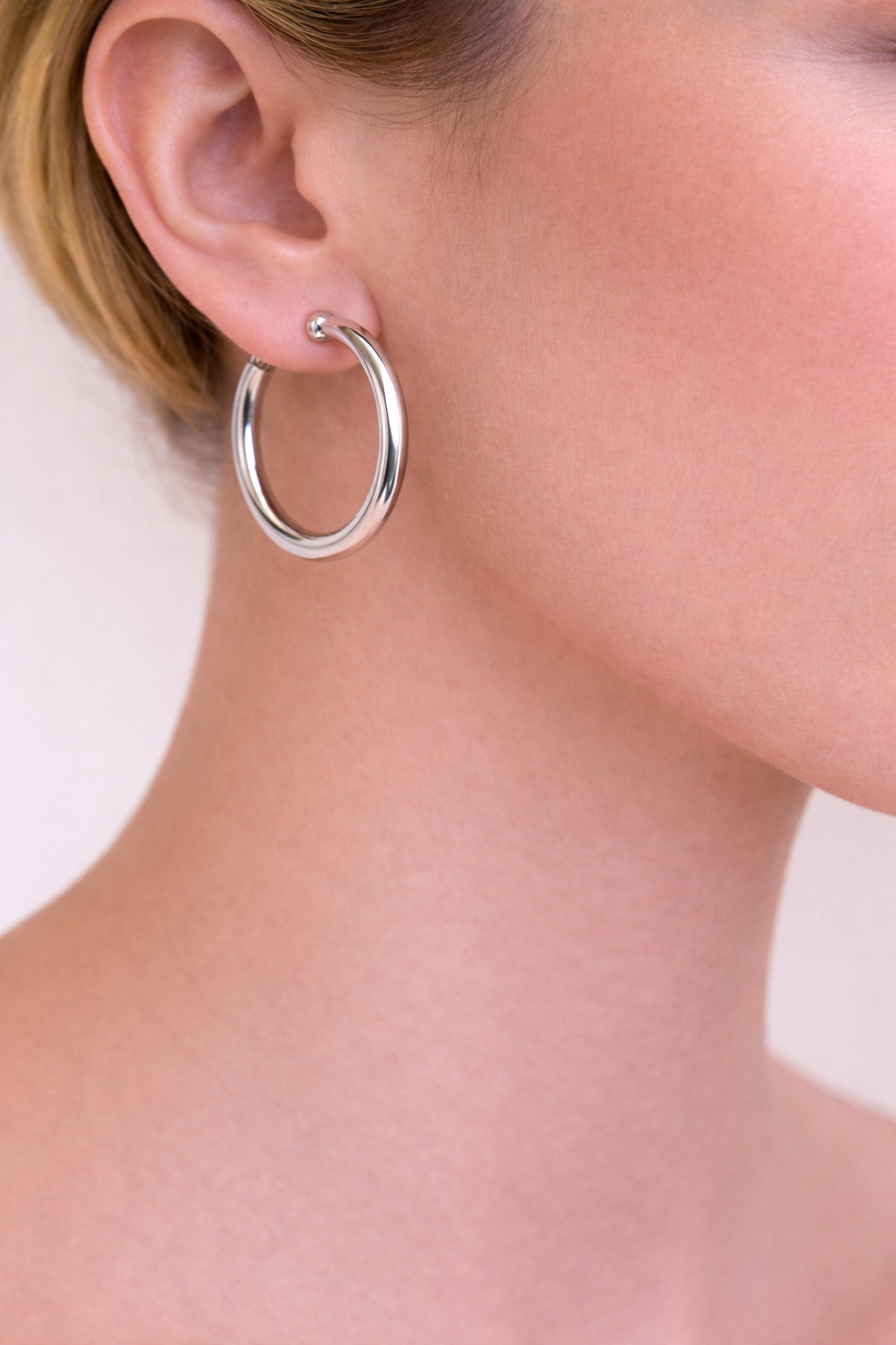 Zenzii Thin Shiny Metal Hoop