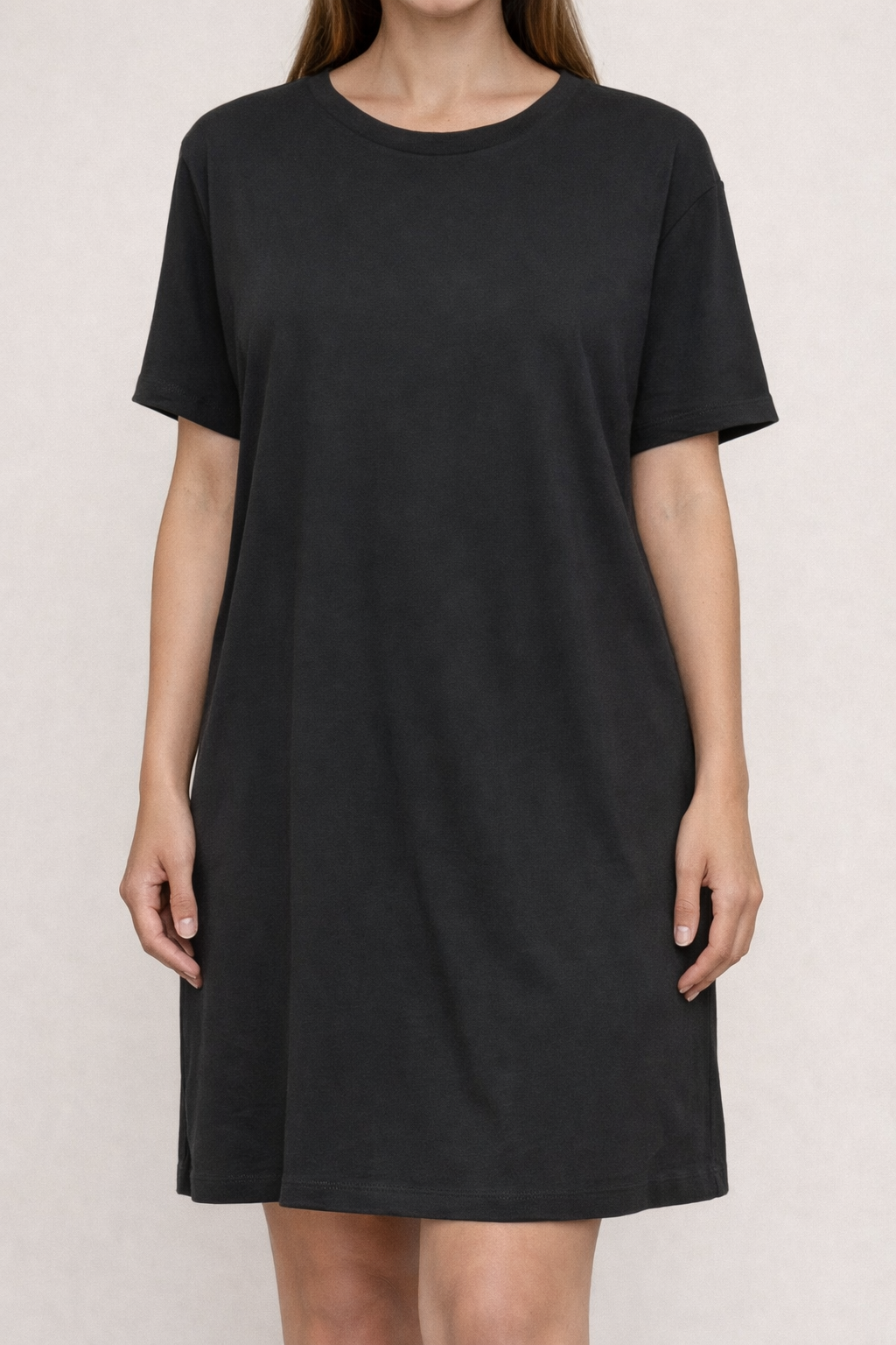 Bailey Basic Shirt Dress - Black