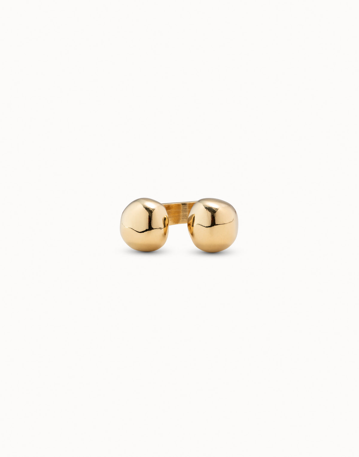 Uno de 50 Zen ring in 18k gold plating, handcrafted in Spain