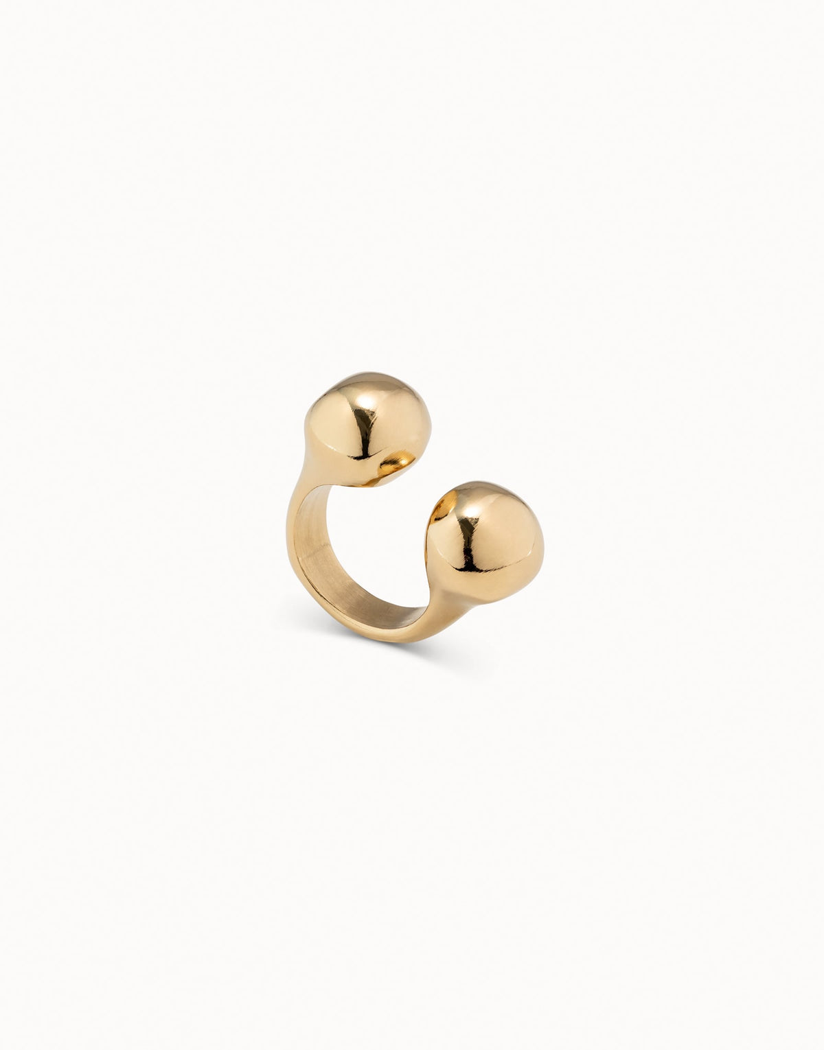 Uno de 50 Zen ring in 18k gold plating, handcrafted in Spain — view 2
